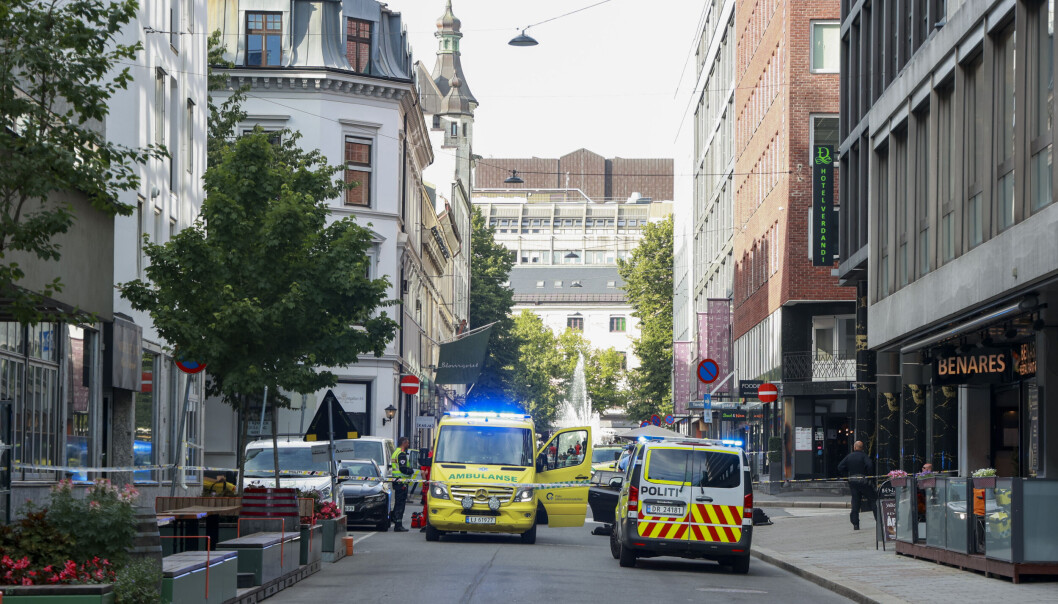 Drapet skjedde på høylys dag i Tordneskiolds gate i juli i fjor. I bakgrunnen skimtes vannfontenen i Spikersuppa ved Karl Johans gate. Drapet skjedde på høylys dag i Tordneskiolds gate i juli i fjor. I bakgrunnen skimtes vannfontenen i Spikersuppa ved Karl Johans gate.