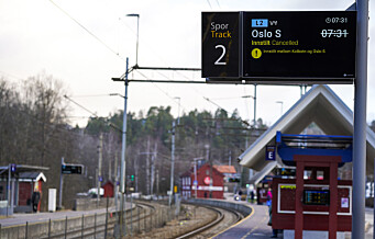 Oslo spesielt utsatt for toginnstillinger