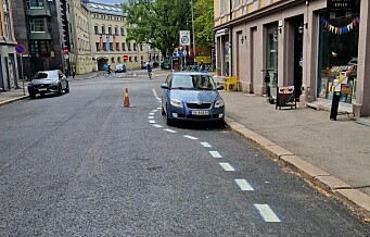 MDG-politikeren på Grünerløkka må i retten etter å ha malt dette geriljasykkelfeltet i Rathkes gate