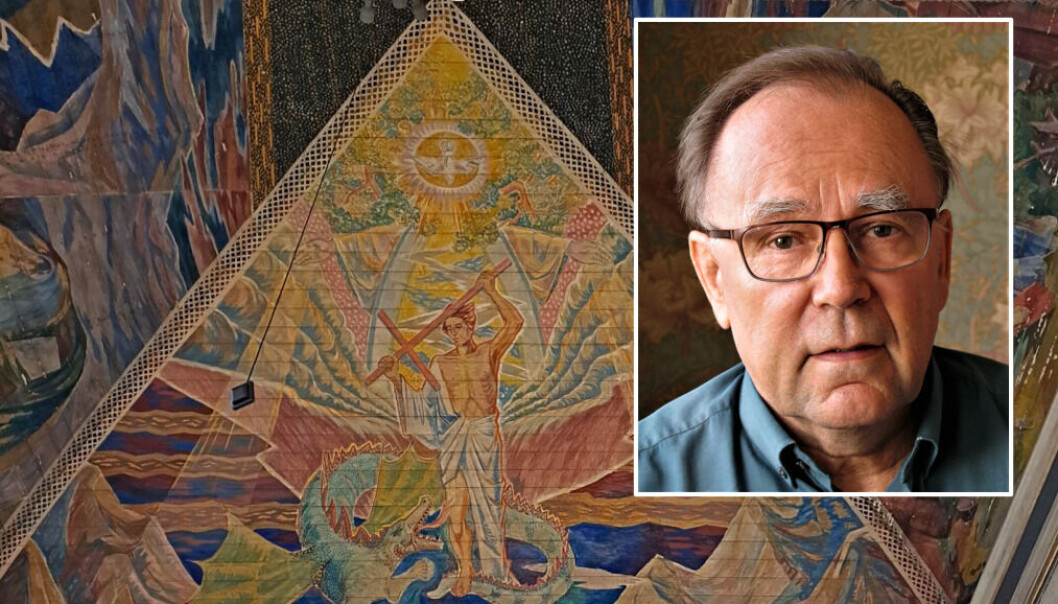 Svein Solhjell, fra Fortidsminneforeningen, håper taket i Domkirken kan restaureres til Christianias 400-års jubileum i 2024. Svein Solhjell, fra Fortidsminneforeningen, håper taket i Domkirken kan restaureres til Christianias 400-års jubileum i 2024.