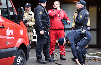 En person skadd i leilighetsbrann i Skøyen terrasse: - Sprinkleranlegg har dempet brannen