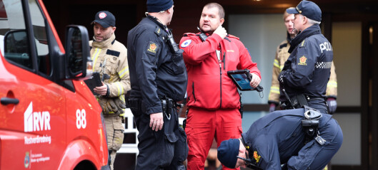 En person skadd i leilighetsbrann i Skøyen terrasse: - Sprinkleranlegg har dempet brannen