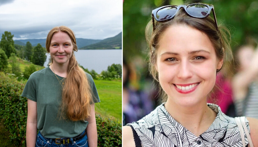 Ny nestleder (t.v) Maiken Sætran Lium (27) og ny leder Cathrine Linn Kristiansen (35) tar over roret i feministorganisasjonen Kvinnefronten.