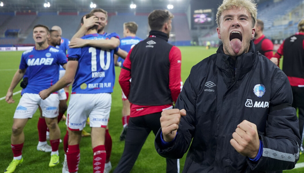 Kongsvinger kunne til slutt juble over 2-1 seier mot KFUM i kvalik om opprykk. Kongsvinger kunne til slutt juble over 2-1 seier mot KFUM i kvalik om opprykk.