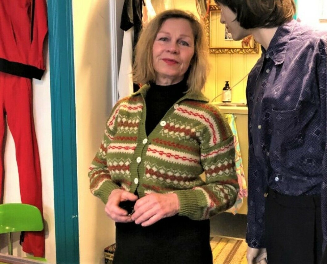 Anette Eggan Laskemoen er ildsjelen som står på for Gamlebyen. Her i bruktbutikken Reprise, som hun driver i Scwheigaards gate. Anette Eggan Laskemoen er ildsjelen som står på for Gamlebyen. Her i bruktbutikken Reprise, som hun driver i Scwheigaards gate.