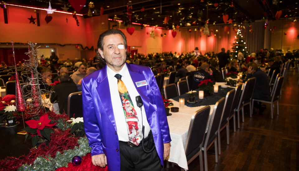 Henning Holstad er leder av Alternativ Jul som avholdes på Oslo kongressenter tre dager til enden fra julaften til andre juledag. Her er han på Alternativ jul-festen i 2016. Foto: Jon Olav Nesvold / NTB