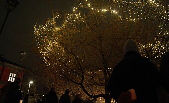 I kveld ble julelysene tent på Harald Hårdrådes plass. - Det var ekstra rørende i år