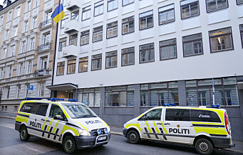 Den ukrainske ambassaden i Arbins gate ber om hjelp til å styrke sikkerheten