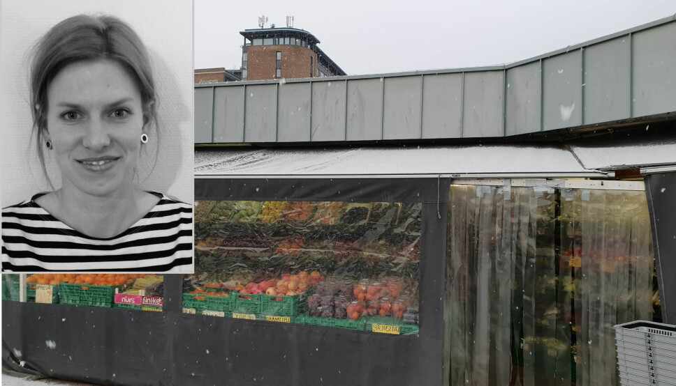 Synne Gulliksen har startet et opprop på nettet der hun vil vise for utleieren at det er mange i nærmiljøet som bryr seg om den lille grønnsaksbutikken på Helsfyr.