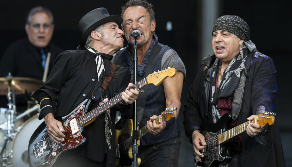 Bruce Springsteen & The E Street Band sin konsert i Frognerparken i 2016. Til høyre er Steven Van Zandt (Little Stevn)