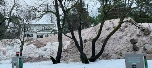 Snøberg på Bygdøy fjernes iløpet av helgen. Men ved neste snøfall kan det bli ny snølagring ved Huk