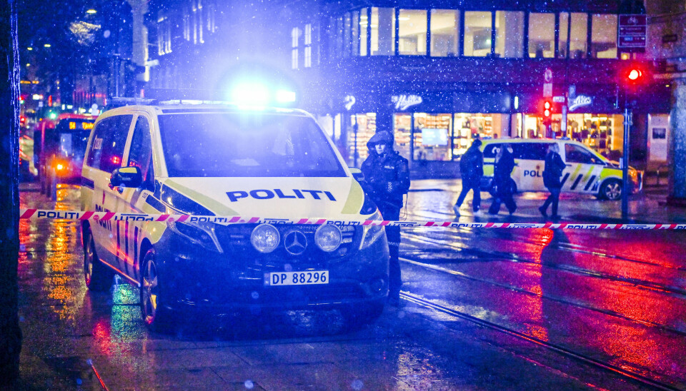 Politi i området etter skytingen Klingenberggata natt til 15. januar.