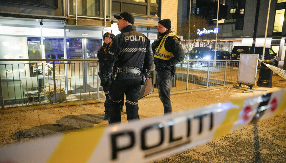Oslo 20230123. Det skal ha blitt avfyrt skudd inne på en restaurant i Nydalen i OsloFoto: Beate Oma Dahle / NTB