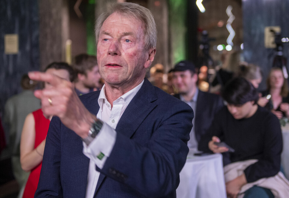 Ny nestleder i Ruter-styret: Investor og næringslivsmann Jens Ulltveit-Moe er også MDG-medlem. Her fotografert på partiets valgvake i 2021.
