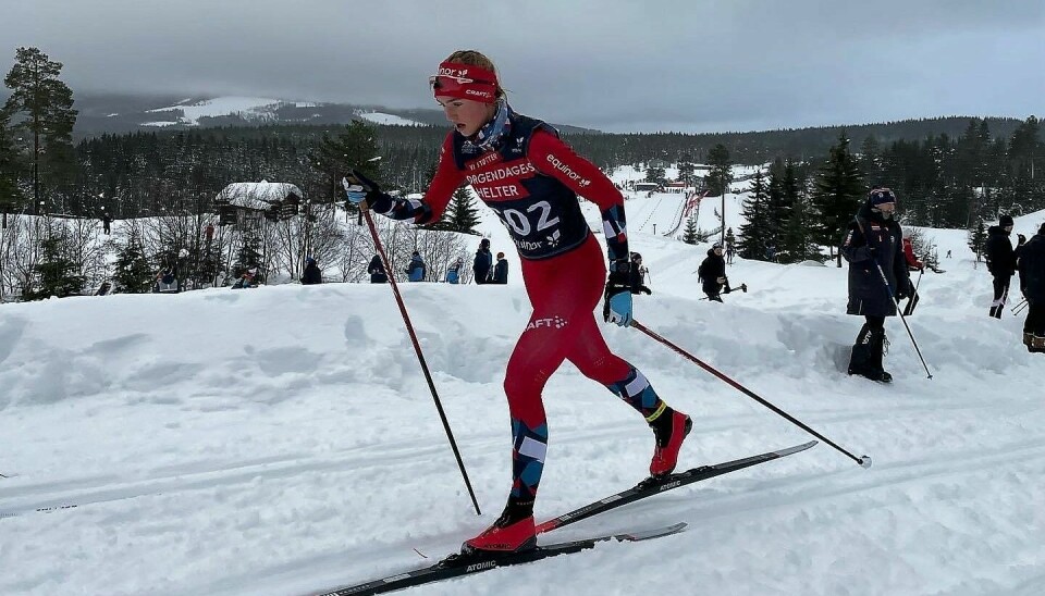 Milla Grosberghaugen Andreassen (17) fra BSK leverte en flott innsats i den spennende sprintfinalen i junior-VM.