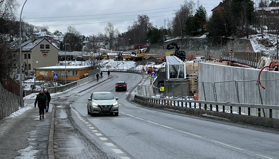 Østensjøveien stenges frem til tirsdag 14. februar.