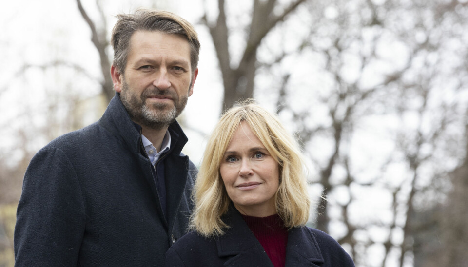 Eirik Lae Solberg er Høyres byrådslederkandidat i Oslo. Her sammen med Anne Lindboe som er høyres ordførerkandidat i Oslo.