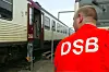 Bilde av DSB-amsatt utenfor DSB-tog i Danmark