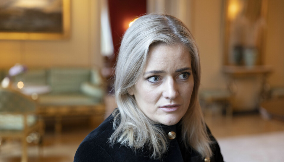 Justisminister Emilie Enger Mehl (Sp) i regjeringens representasjonsbolig.