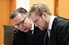 Advokat Ole Petter Drevland og advokat Marius Ihlebæk under rettssaken til Frognerdrapet.