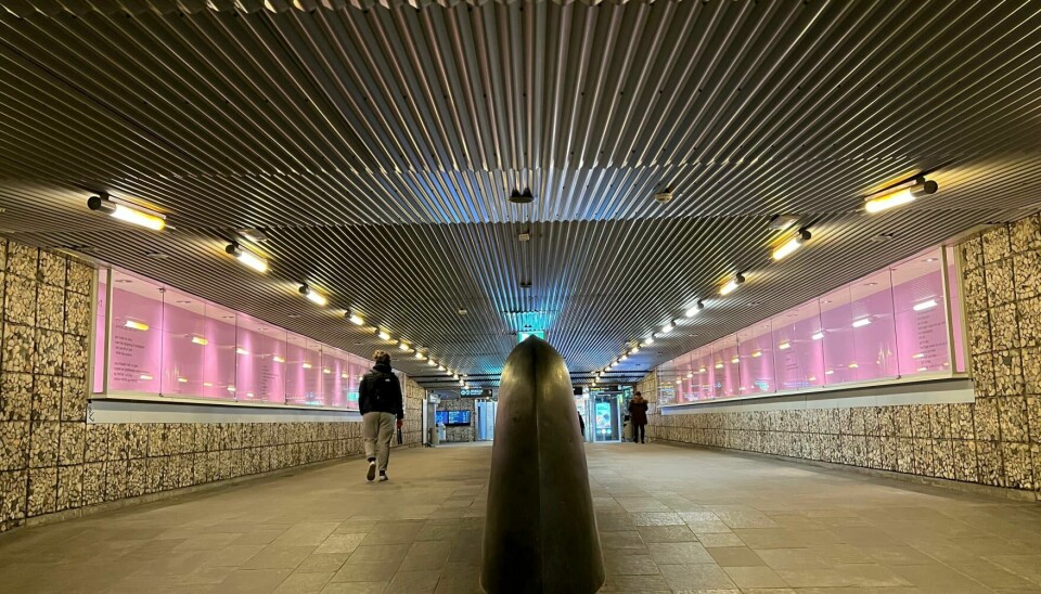Lansering av Sporveisdiktfredag 10 mars 2023 i Sporveispassasjen på Jernbanetorget T-banestasjon.