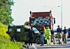 Sian-leder Lars Thorsens bil ble påkjørt i sørgående retning på E6 mellom avkjøring til Mortensrud og Skulleruddumpa.