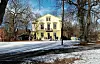 Huset på Haugen i Stensparken på vinteren.