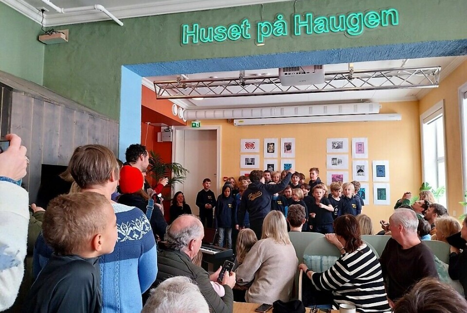 Bislett Guttekor holdt konsert på Huset på Haugen.