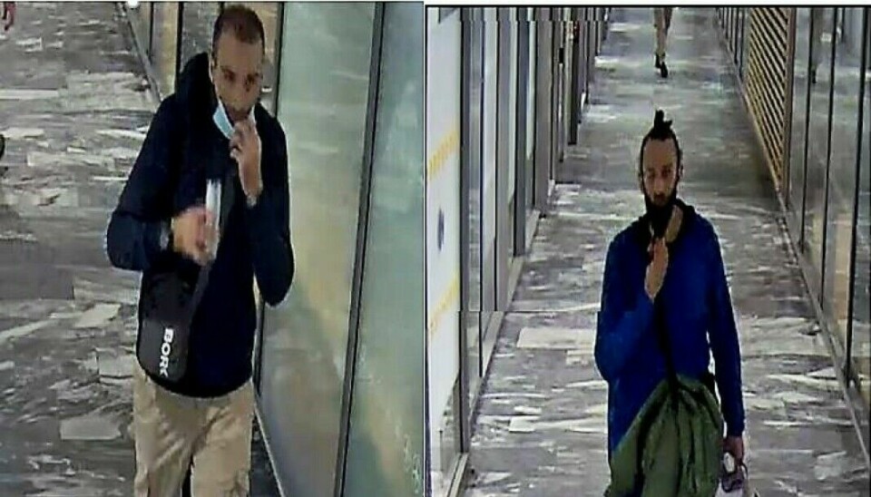 Overvåkingsbilder viser Valon (36) og Visar (33) Avdyli på Oslo lufthavn Gardermoen etter drapet på 20 år gamle Hamse Hashi Adan.