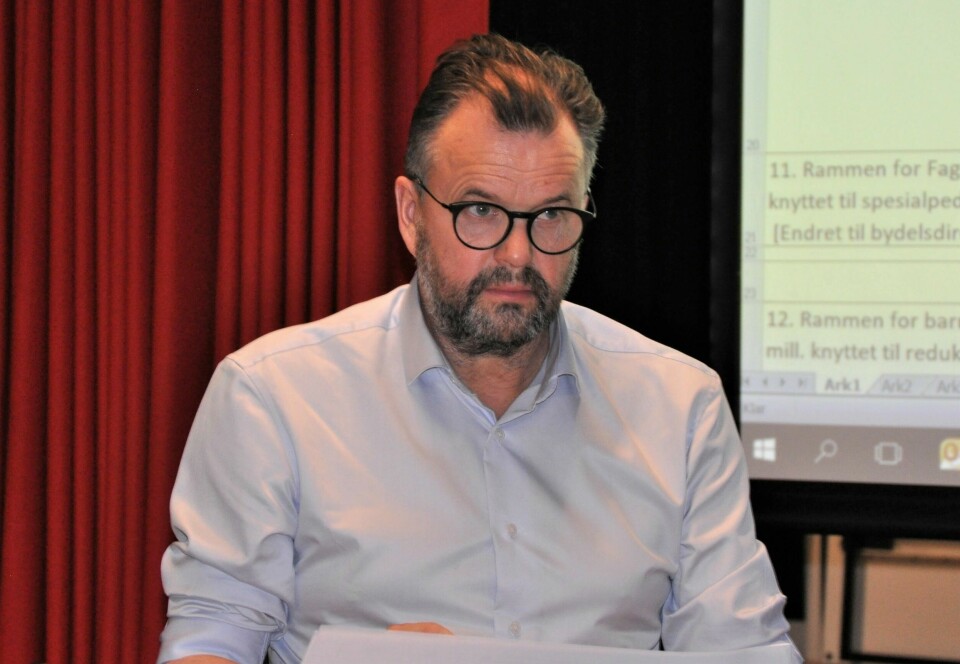 Bydelsdirektør Tore Oslen Pran i bydel Gamle Oslo under et møte i bydelsutvalget. Foto: Arnsten Linstad