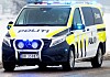 Politibil utrykning vinter.