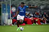 Oslo 20221001. Vålerengas Seedy Jatta under eliteseriekampen i fotball mellom Vålerenga og Strømsgodset på Intility Arena. Foto: Christoffer Andersen / NTB