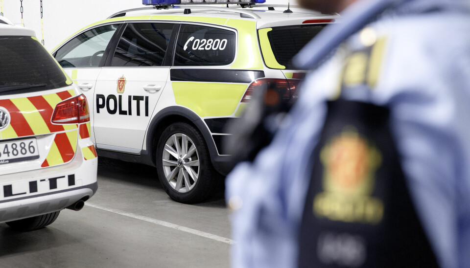Oslo, Norway 20160620.Illustrasjonsbilde Politi og politibiler i garasjen.