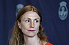 Byråd for oppvekst og kunnskap Sunniva Holmås Eidsvoll (SV) deltar på hasteinnkalt pressekonferanse i Oslo rådhus om Fornebubanen.