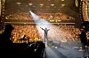 Vokalist Sviatoslav Vakarchuk og bandet Okean Elzy på en fullsatt Sentrum Scene.
