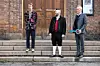 Skeivt Kunst- og Kultursenter åpner i Sofienberg kirke. Fra venstre: Frederick Nathanael, kunstnerisk leder i Pride Art, Marius Hofseth, leder i Pride Art og kirkeverge i Oslo, Kjetil Haga.
