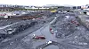 Oslo 20220530. Dronefoto av det som skal bli Fornebubanen. T-banen blir en ny T-banestrekning som skal gå fra Majorstuen til Fornebu. Den skal stå ferdig i 2027.Foto: Gorm Kallestad / NTB