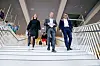 Oslo 20220519. Byrådsleder Raymond Johansen, finansbyråd Einar Wilhelmsen og oppvekst- og kunnskapsbyråd Sunniva Holmås Eidsvoll på pressekonferansen om revidert Oslo-budsjett for 2022.