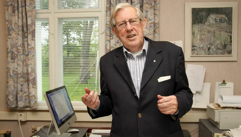 Sjefredaktør og grunnlegger av Akers Avis Groruddalen, Hjalmar Kielland, avbildet i 2012.
