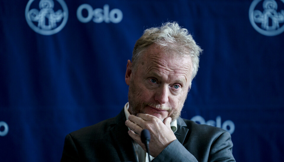 Oslo 20220519. Byrådsleder Raymond Johansen på pressekonferansen om revidert Oslo-budsjett for 2022.