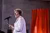 Oslo 20220623. Marianne Borgen under Oslo kommune og regjeringens offisielle markering av skeivt kulturår og feiring av Oslo Pride i Oslo Rådhus.