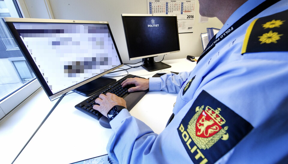 SKI, Norway 20161026.Politiet i arbeid. Datakriminalitet. Modellklarert til redaksjonell bruk.Foto: Gorm Kallestad / NTB