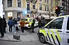 Oslo 20230430. En person skal være knivstukket på åpen gate i Bogstadveien, ifølge politiet.