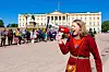 Maajja-Krihke Bransfjell på Slottsplassen.