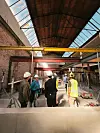 Inne i fabrikkhallen fra 1918, Trondheimsveien 113.