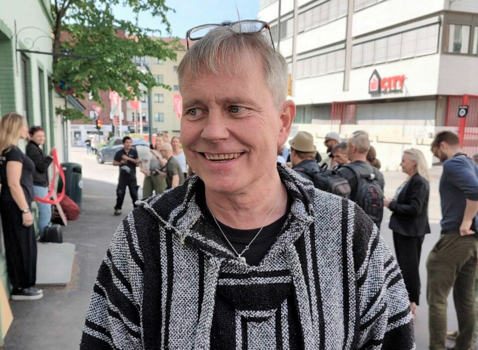 Leder av Foreninge for human nakrotikapolitikk, Arild Knutsen, utenfor Huset på Torshov