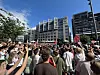 Folkehav på Bryggetorget på Aker brygge da Youtube-stjernene kom på scenen.