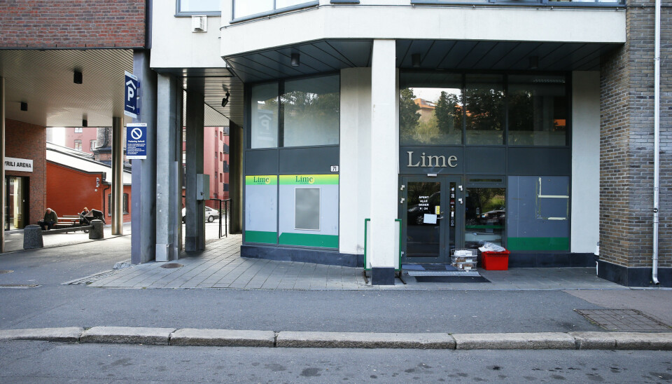 Oslo 20140910.Lime minipris Jens Bjelkesgate i OsloOnsdag slo politiet igjen til mot dagligvarekjeden Lime. Denne gangen var aksjonen rettet mot kjedens hovedkontor i Oslo.Foto: Cornelius Poppe / NTB