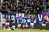 Oslo 20230827. Vålerengas Eneo Bitri øker ledelsen til 2-1 under eliteseriekampen i fotball mellom Vålerenga og Odd på Intility Arena.Foto: Frederik Ringnes / NTB