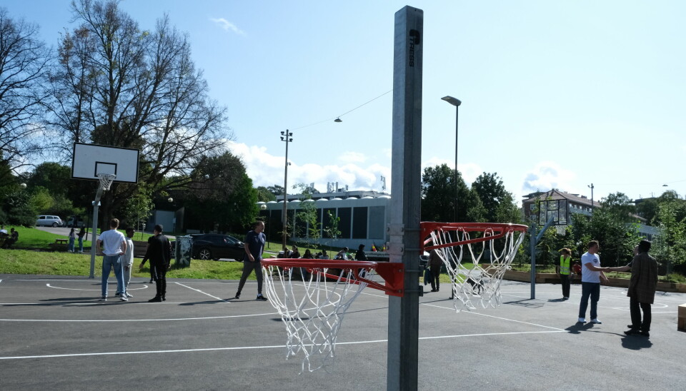 Tøyens basketballpark. Basketball